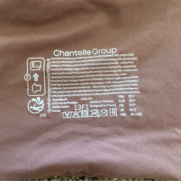 CHANTELLE Norah Smooth Bra in Henna Size 36DDD - Picture 5 of 6